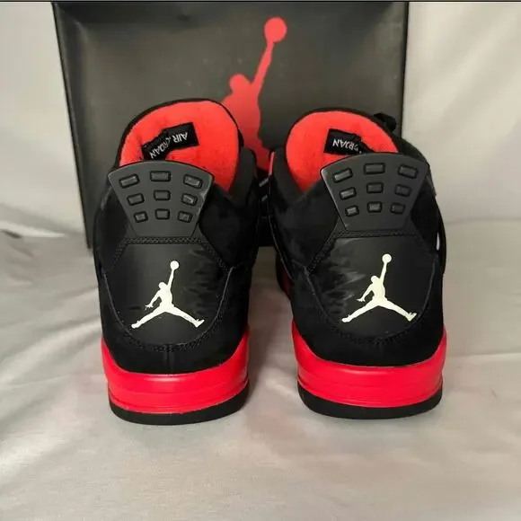 Size 14 - Nike Air Jordan 4 Retro Red Thunder Men's Shoes Ships Now